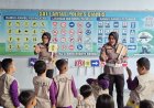 Edukasi Disiplin Berlalu Lintas, Sat Lantas Polres Ciamis Perkenalkan Rambu Lalin ke Anak TK
