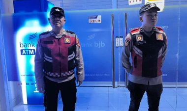 Polsek Cihaurbeuti Polres Ciamis Patroli Biru Antisipasi Gangguan Kamtinmas di Masyarakat