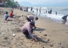 Peduli Lingkungan, Polisi  Bersih-Bersih Objek Wisata Pesisir Pantai, Jaga Pantai jaga Lingkungan