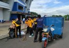 Tindak Lanjuti Arahan Presiden,  Polda Jabar Bersih - Bersih Stadion GBLA, Jaga Kualitas Destinasi Wisata
