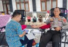 Polri Dukung Kegiatan Sosial, Kapolsek Ciamis Ikuti Donor Darah Di Acara Silaturahmi DOERVOER