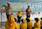 Satlantas Polres Ciamis Perkenalkan Keselamatan Lalu Lintas ke Siswa RA Miftahul Ulum Cipaku