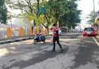Pelayanan Masyarakat, Samapta Polres Ciamis Bersiaga di Daerah Rawan Kemacetan Saat Pagi