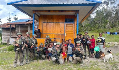 Di Balik Sunyi Pegunungan, Sentuhan Hangat Polisi Hadir di Kampung Yunabol