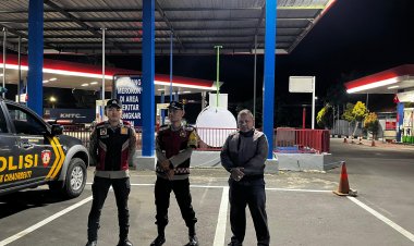 Polsek Cihaurbeuti Polres Ciamis Patroli Biru Antisipasi Gangguan Kamtinmas di Masyarakat