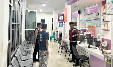 Perkuat Sinergitas Jaga Harkamtibmas, Samapta Polres Ciamis Patroli dan Koorkom ke Puskesmas Ciamis