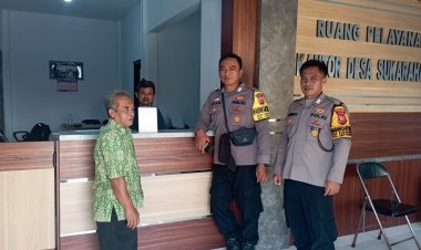 *Tingkatkan Sinergitas, Polsek Kawali Polres Ciamis Door to Door Koorkom Kamtibmas*